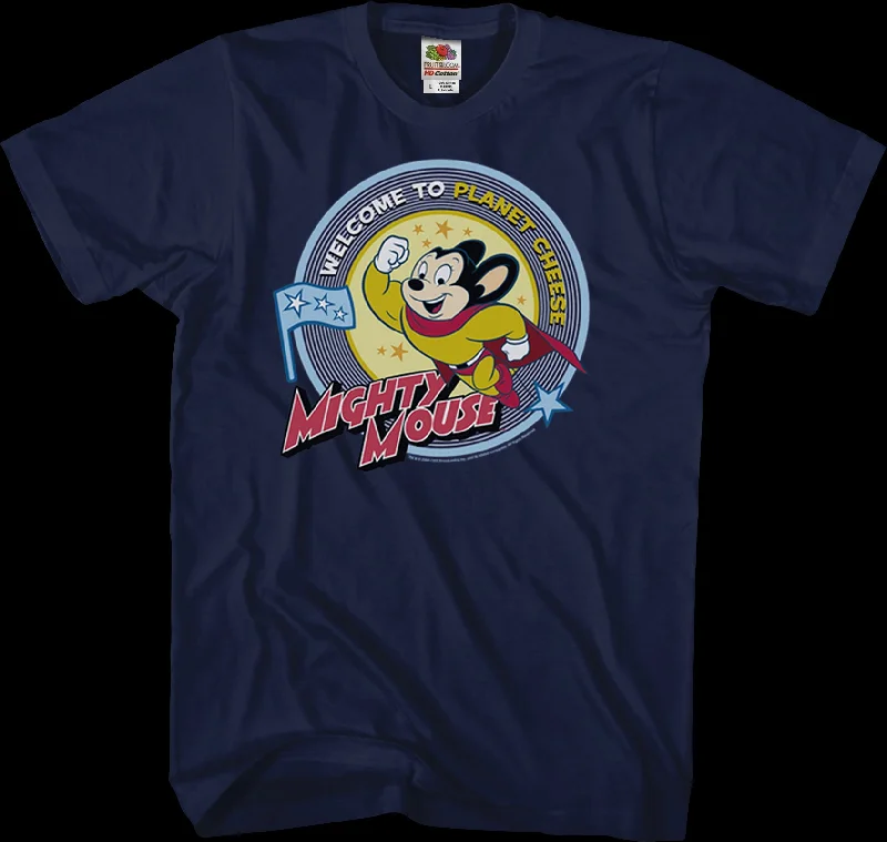 Planet Cheese Mighty Mouse T-Shirt