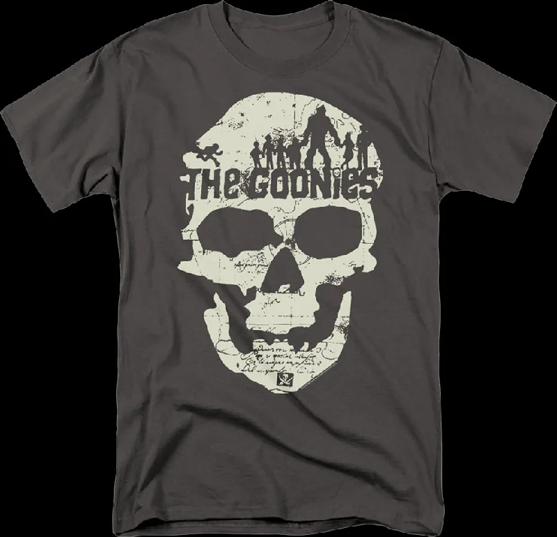 Charcoal Skull Silhouettes Goonies T-Shirt