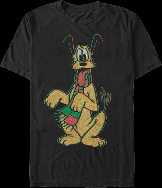 Pluto Holiday Scarf Disney T-Shirt