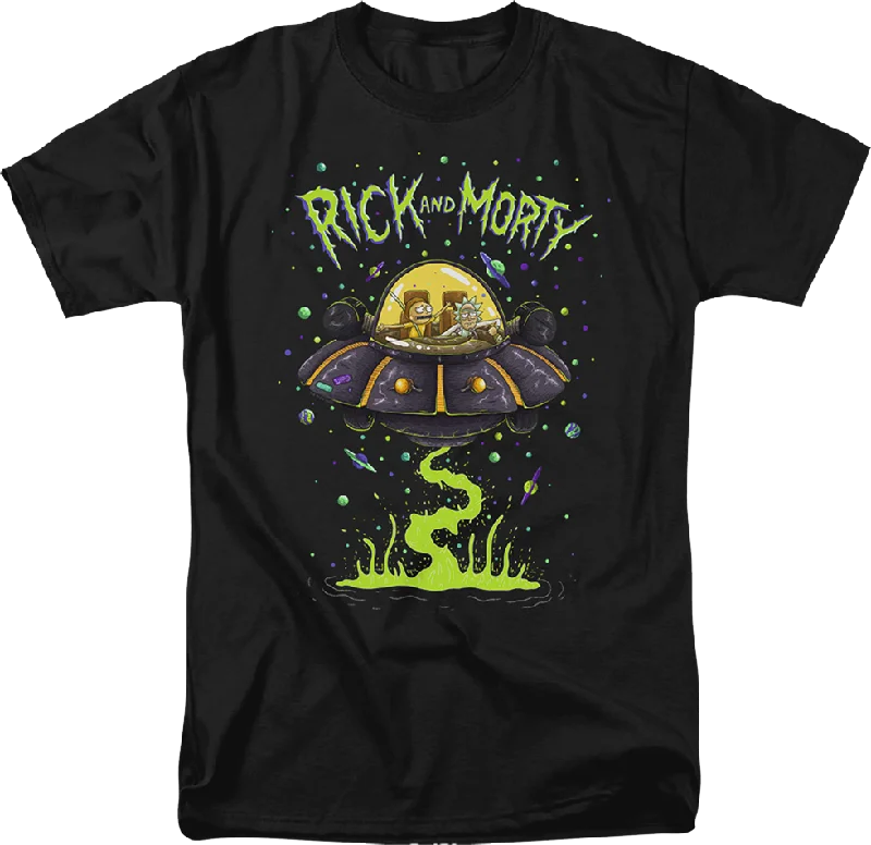 UFO Cruiser Rick And Morty T-Shirt