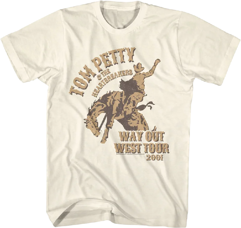 Way Out West Tour 2001 Tom Petty T-Shirt