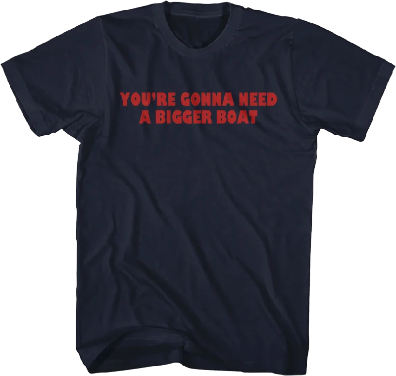 Front & Back You're Gonna Need A Bigger Boat Jaws T-Shirt