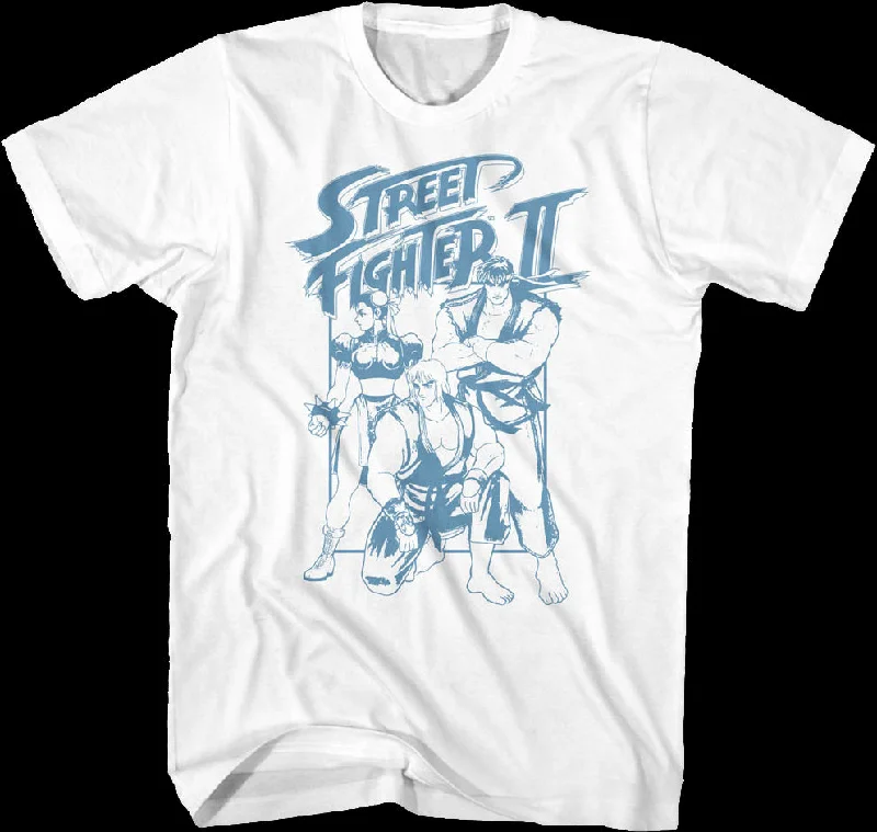 Warrior Poses Street Fighter T-Shirt