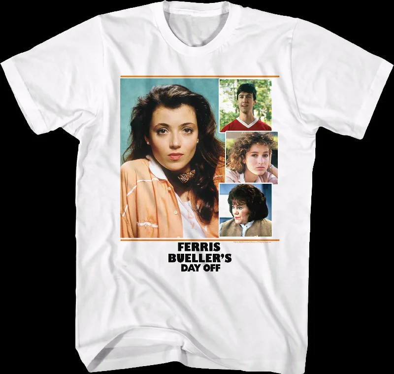 Cast Collage Ferris Bueller's Day Off T-Shirt