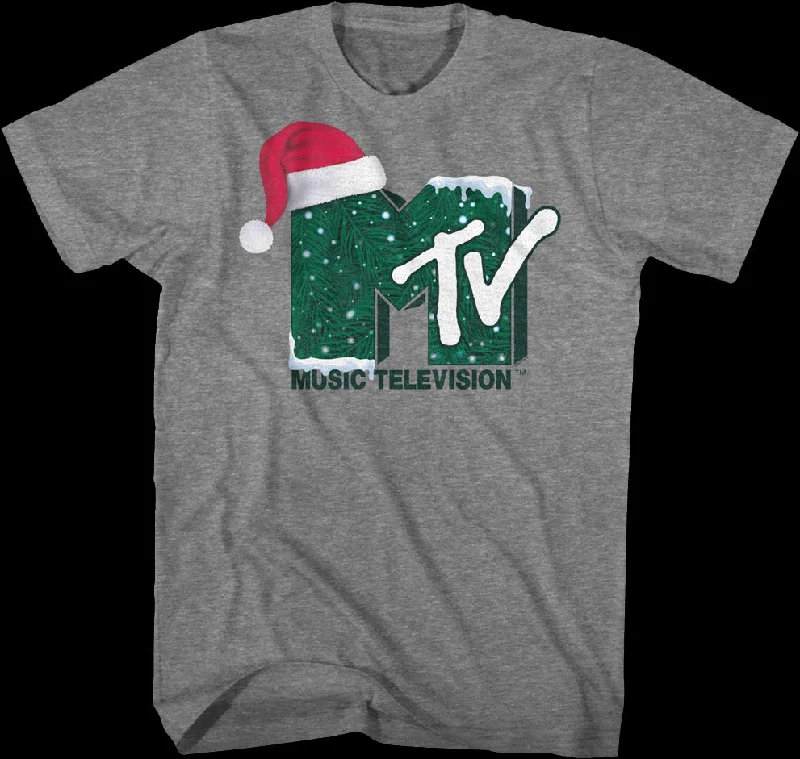 Santa Claus Hat Logo MTV Shirt