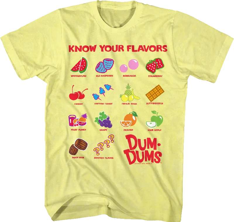 Know Your Flavors Dum-Dums T-Shirt