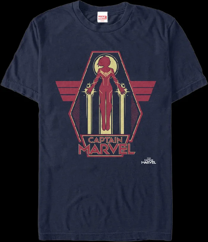 Silhouette Captain Marvel T-Shirt