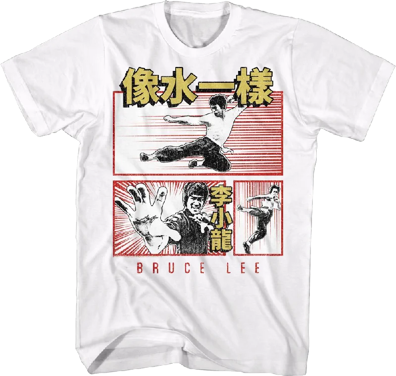 Comic Book Panels Bruce Lee T-Shirt