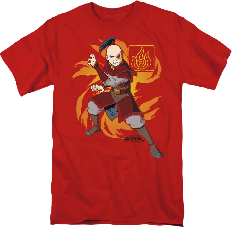 Zuko Flame Burst Avatar The Last Airbender T-Shirt