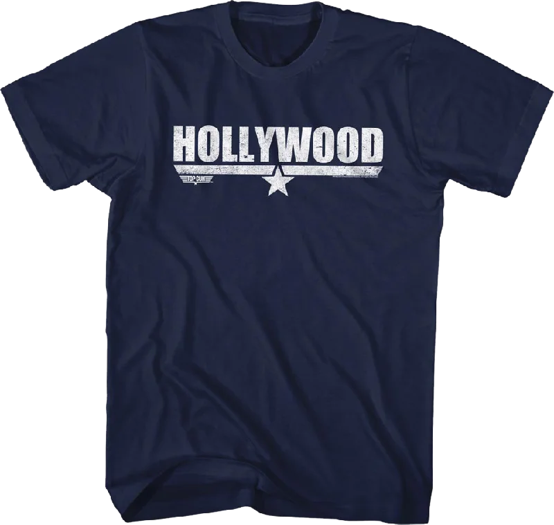 Distressed Hollywood Top Gun T-Shirt