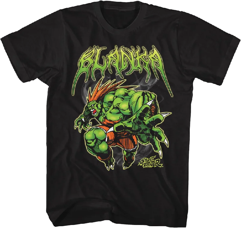 Blanka Attack Pose Street Fighter T-Shirt