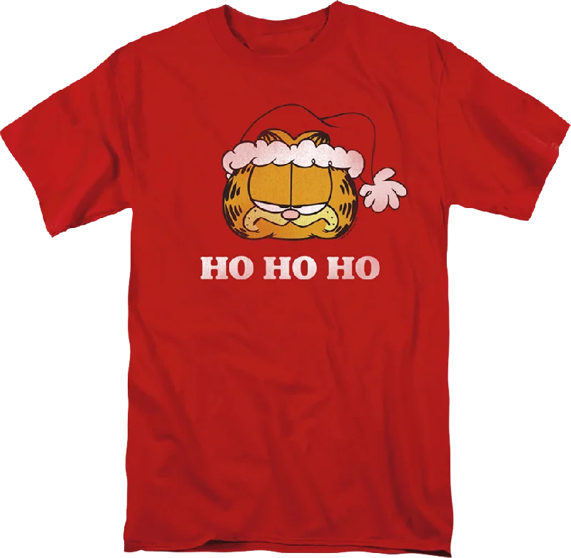 Ho Ho Ho Garfield Christmas T-Shirt