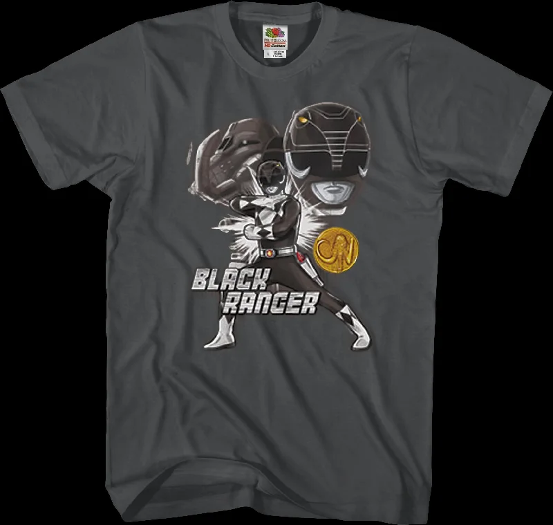 Black Ranger Mighty Morphin Power Rangers T-Shirt