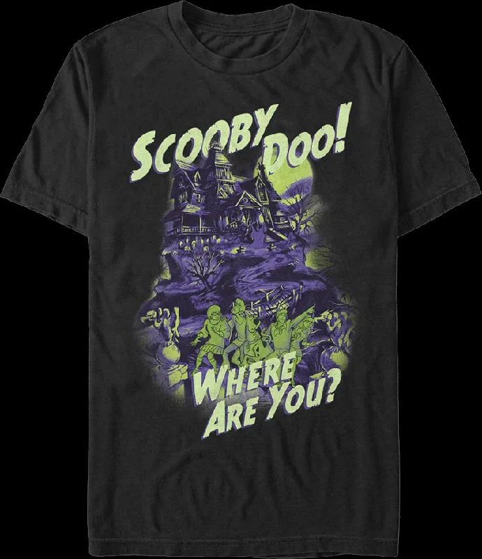 Haunted House Scooby-Doo Where Are You T-Shirt