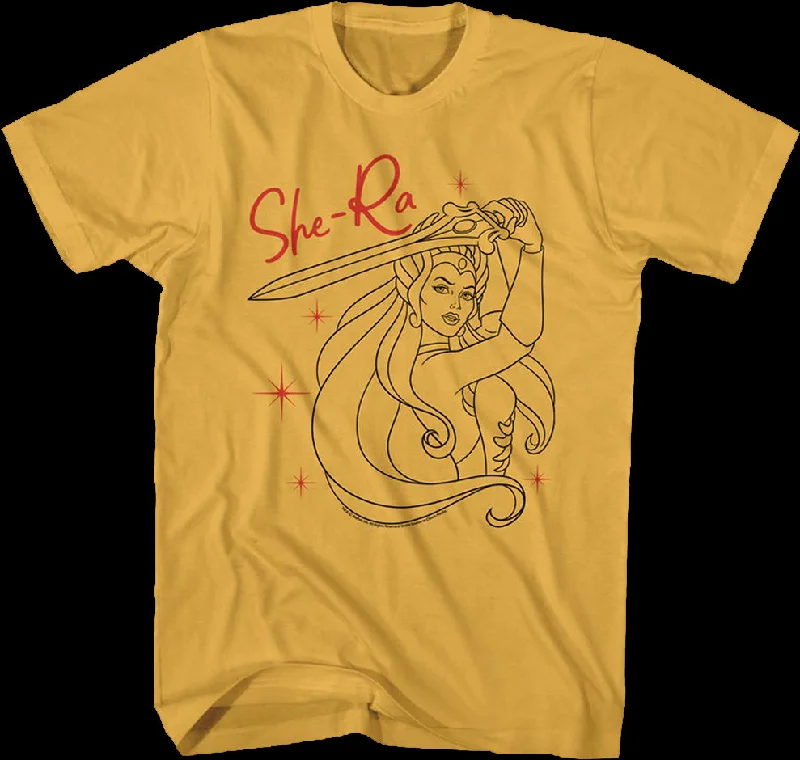 She-Ra Sketch Masters of the Universe T-Shirt