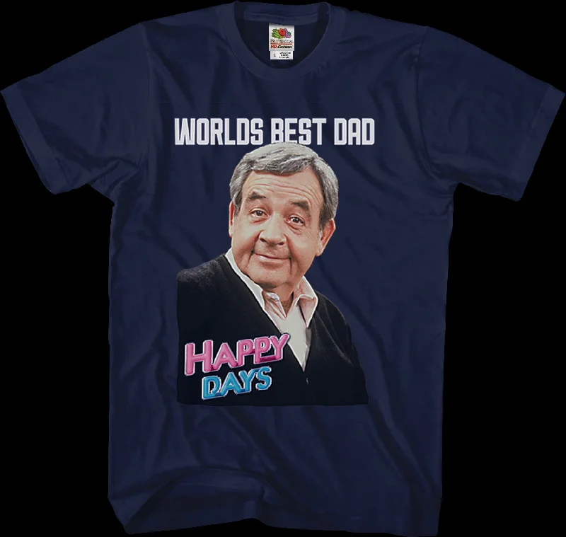 World's Best Dad Happy Days T-Shirt