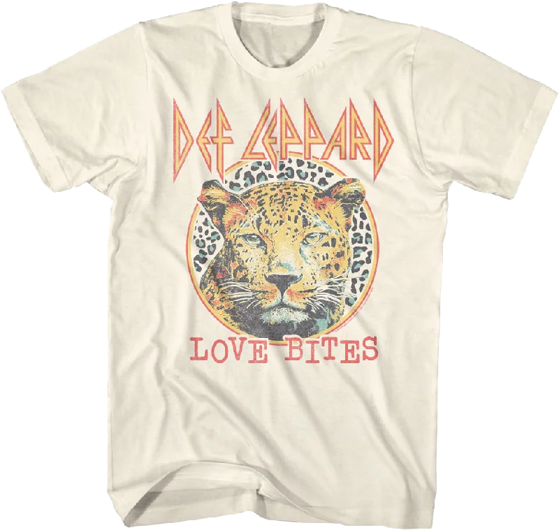 Leopard Print Love Bites Def Leppard T-Shirt