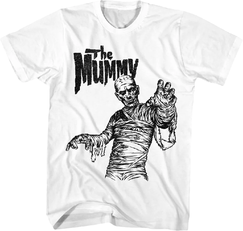 Black & White Monster The Mummy T-Shirt