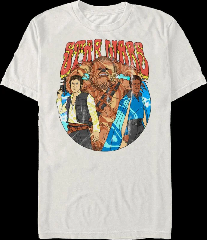 Han Solo Chewbacca Lando Calrissian Star Wars T-Shirt