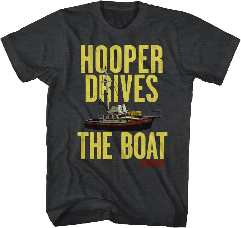 Hooper Drives The Boat Jaws T-Shirt