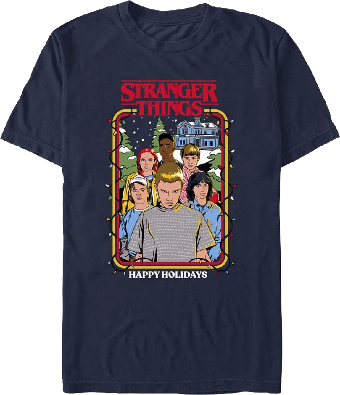 Happy Holidays Stranger Things T-Shirt