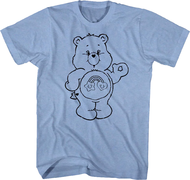 Best Friend Bear Outline Care Bears T-Shirt