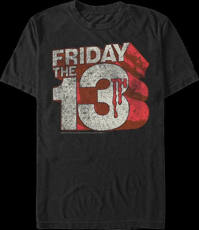 Distressed Logo Friday the 13th T-Shirt