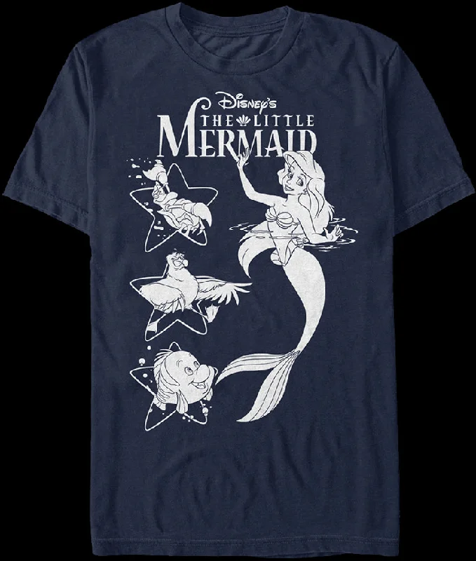 Ariel and Friends Little Mermaid T-Shirt