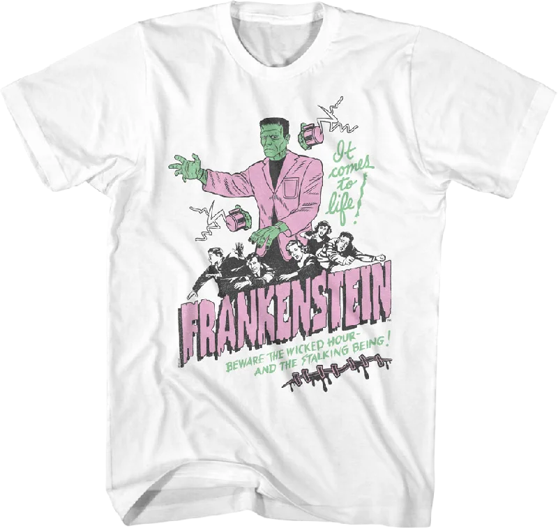 It Comes To Life Illustration Frankenstein T-Shirt