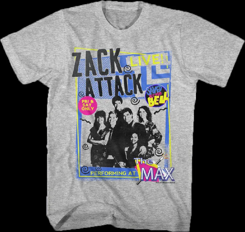 Zack Attack Live Saved By The Bell T-Shirt