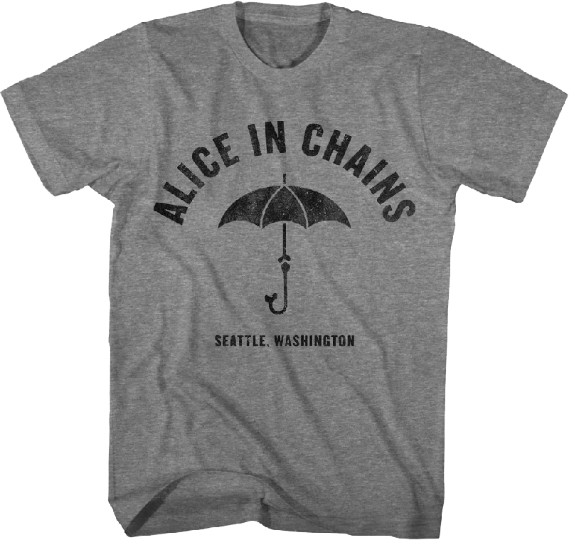 Seattle Umbrella Alice In Chains T-Shirt