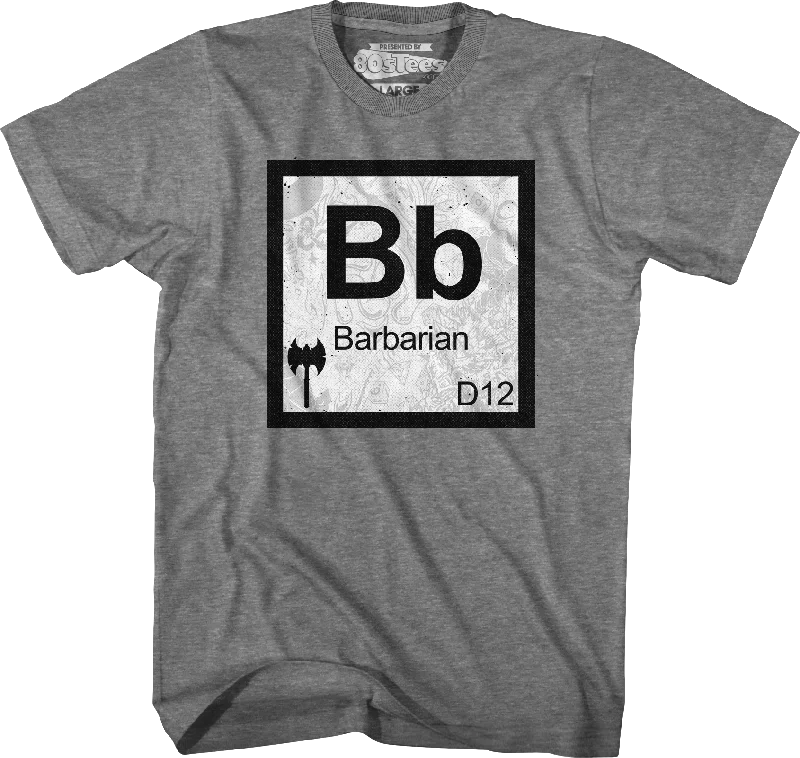 Barbarian Element Symbol Dungeons & Dragons T-Shirt