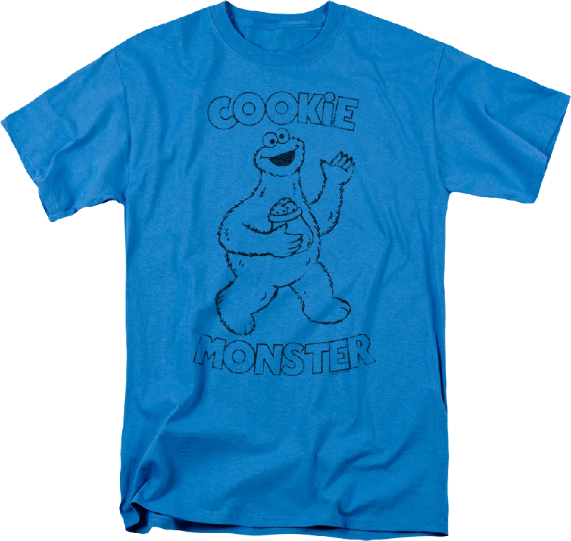 Cookie Monster Snack Sesame Street T-Shirt