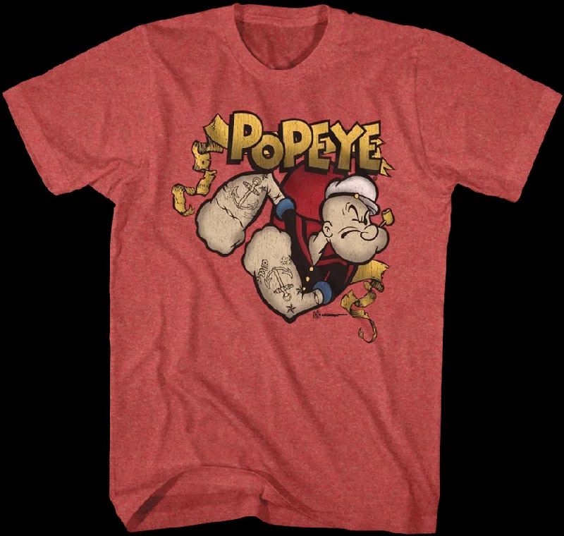 Popeye Gold Banner T-Shirt