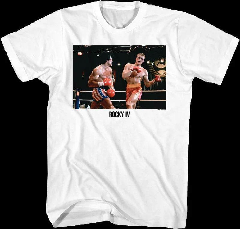 Fighting Drago Photo Rocky IV T-Shirt