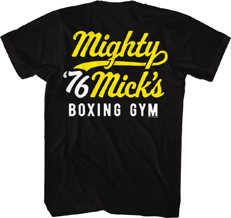 Mighty Mick's Boxing Gym Front & Back Rocky T-Shirt