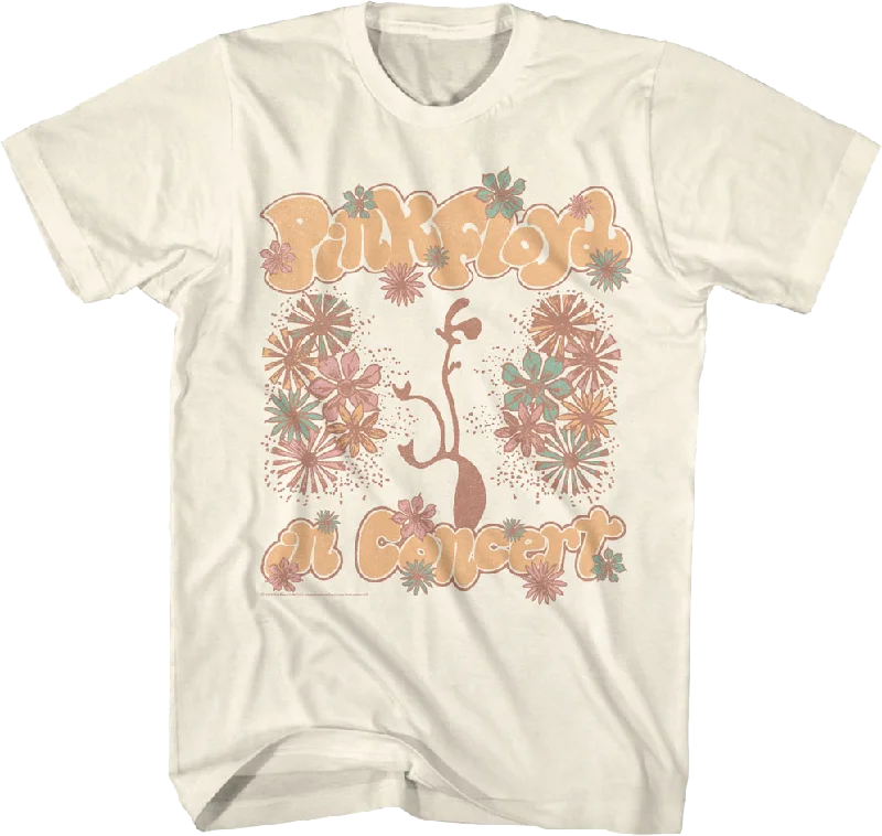 Floral Concert Pink Floyd T-Shirt