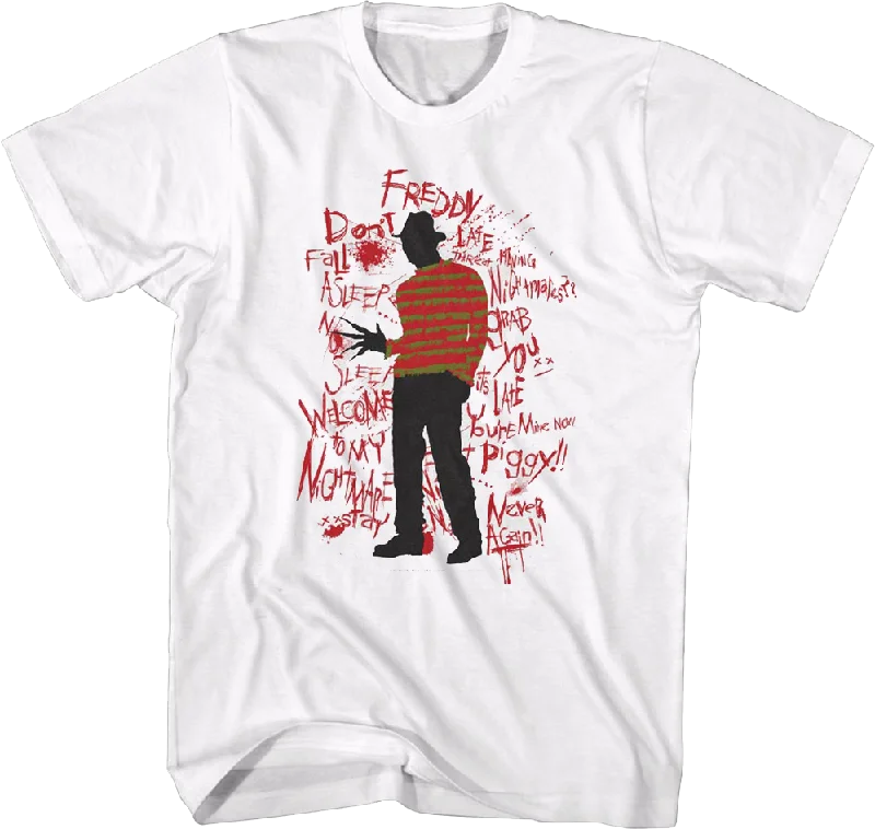 Freddy Krueger Quotes Nightmare On Elm Street T-Shirt