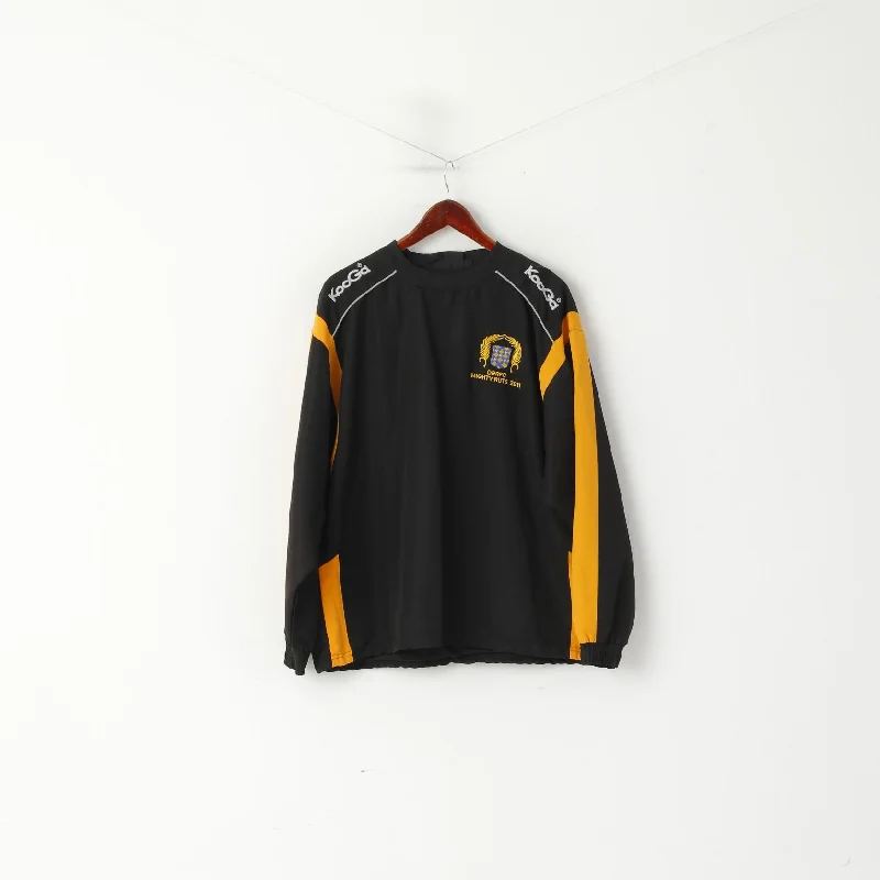 KooGa Men L Pullover Jacket Black Old Rutlishians ORRFC Mighty Ruts 2011 RFU Louis Top