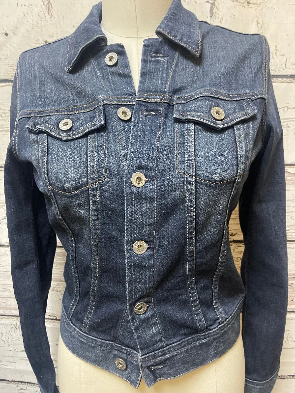 Jacket Denim By Ag Jeans In Blue Denim, Size: S