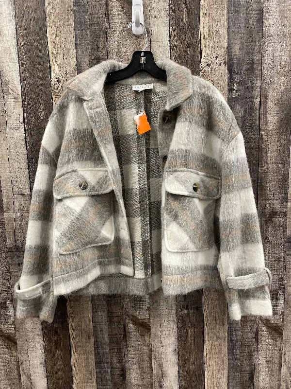 Jacket Other By She + Sky In Plaid Pattern, Size: S