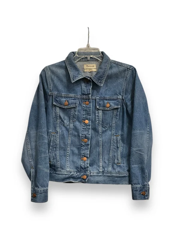 Jacket Denim By Madewell In Blue Denim, Size: L