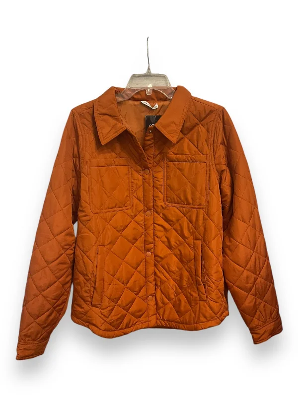 Jacket Puffer & Quilted By Staccato In Orange, Size: S