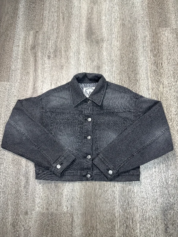 Jacket Denim By Michael By Michael Kors In Black Denim, Size: M