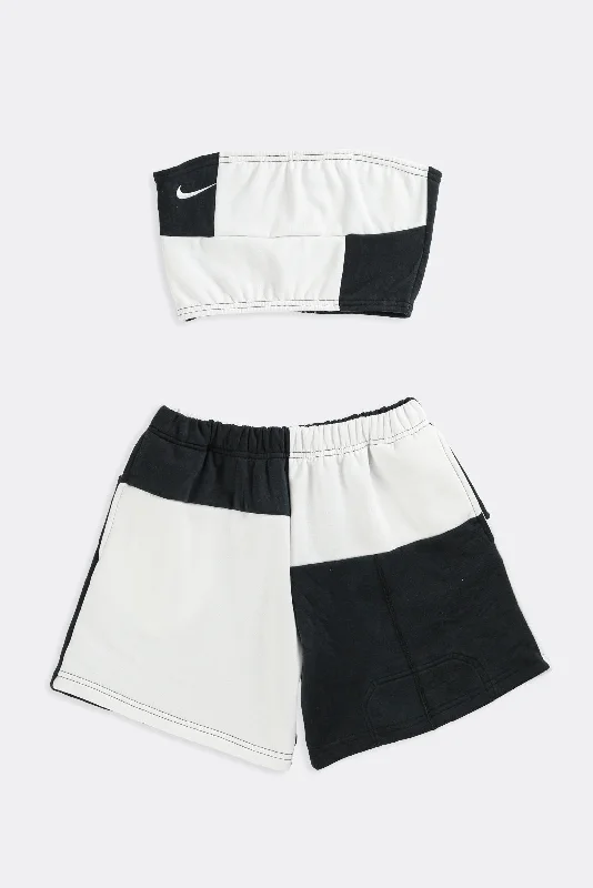 Rework Nike Patchwork Sweatshorts Set - XS, S, M, L, XL