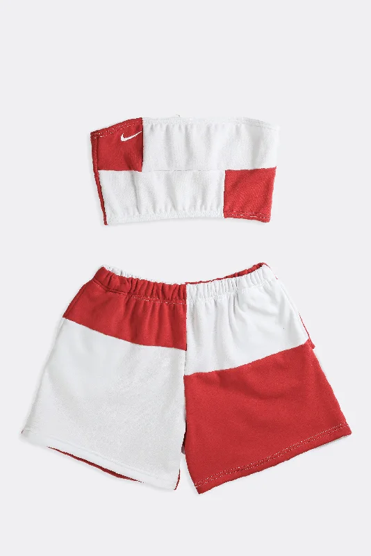 Rework Nike Patchwork Sweatshorts Set - XS, S, M, L, XL