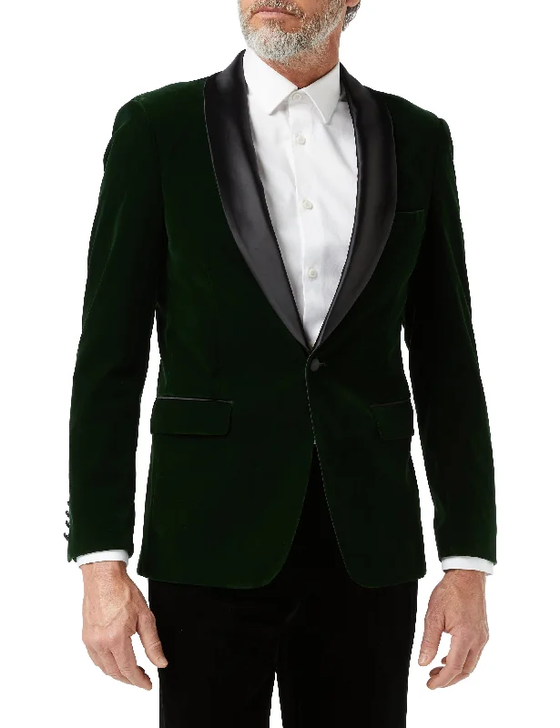 TUXEDO MAK - Green Soft Velvet Jacket