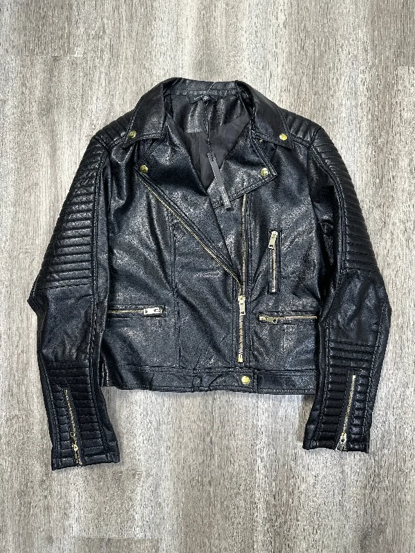 Jacket Moto By Lone Tree In Black, Size: Xl