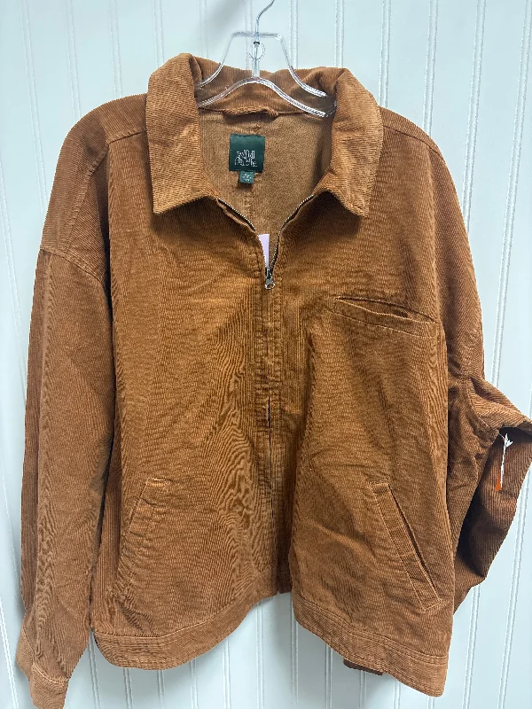 Jacket Other By Wild Fable In Brown, Size: 1x