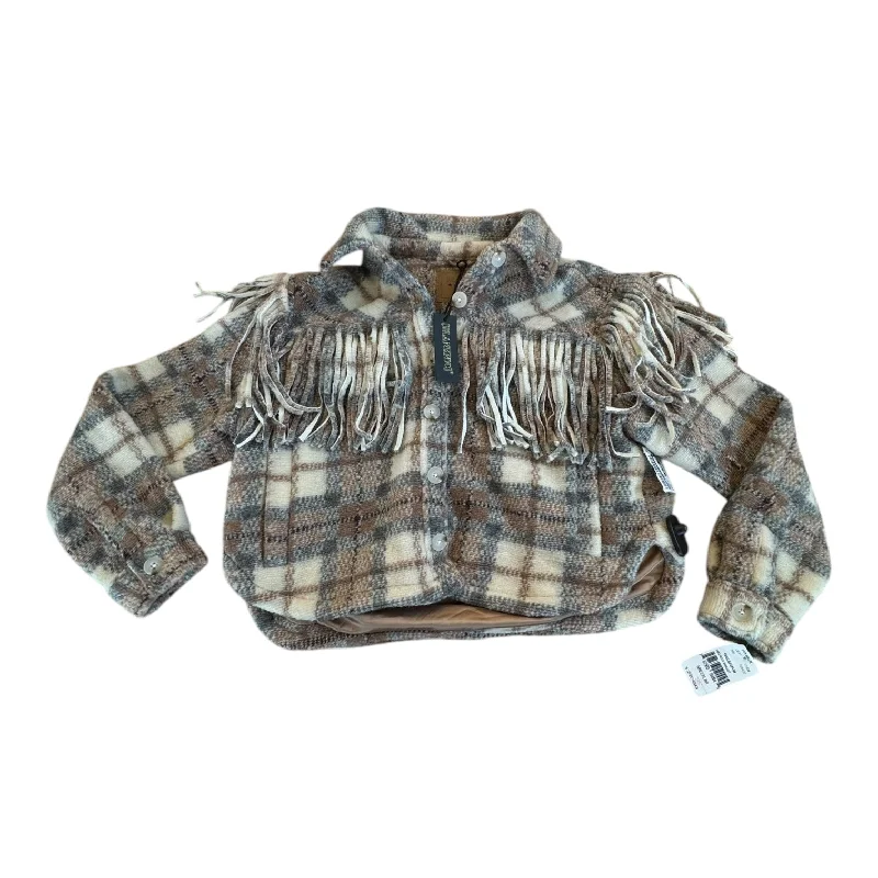 Jacket Shirt By Blanknyc In Plaid Pattern, Size: M